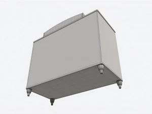 Com&ograve; romantico con tavolo Cilek Modello 3D