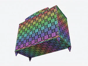 Com&ograve; romantico con tavolo Cilek Modello 3D