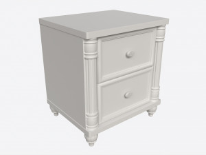 Cilek Romantic Nightstand Modelo 3D
