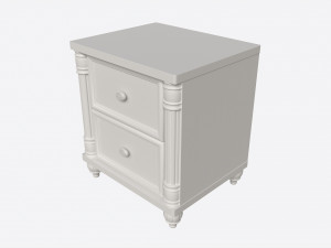 Cilek Romantic Nightstand 3D Model