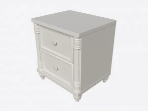 Comodino romantico Cilek Modello 3D