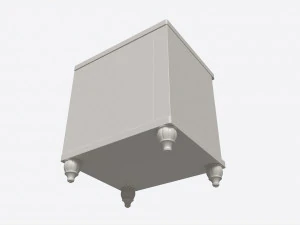 Comodino romantico Cilek Modello 3D