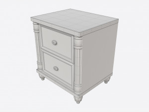 Cilek Romantic Nightstand 3D Model