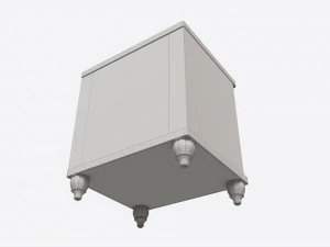 Comodino romantico Cilek Modello 3D