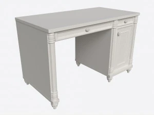 सिलेक रोमांटिक स्टडी डेस्क 3D मॉडल