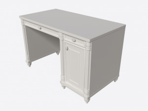 Cilek Romantic Study Desk 3D Model