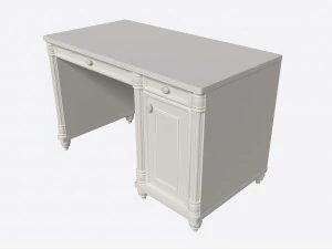 Cilek Romantic Study Desk 3D Model