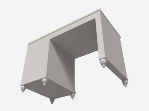 Cilek Romantic Study Desk 3D Model