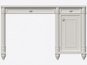Cilek Romantic Study Desk 3D Model