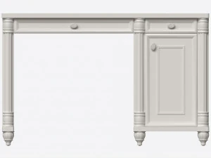 Cilek Romantic Study Desk 3D Model
