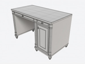 Cilek Romantic Study Desk 3D Model