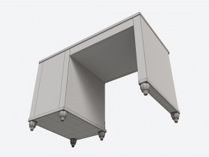 Cilek Romantic Study Desk 3D Model