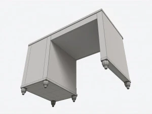 Cilek Romantic Study Desk 3D Model