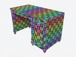 Cilek Romantic Study Desk 3D Model