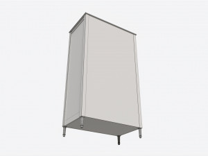 Ellipse Elit 2-door Wardrobe 3D Модель