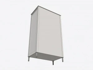 Ellipse Elit 2-door Wardrobe 3D Model