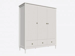 Ellipse Elit 3-door Wardrobe 3D Model