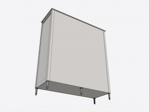 Ellipse Elit 3-door Wardrobe 3Dモデル