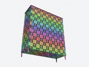 Ellipse Elit 3-door Wardrobe 3Dモデル