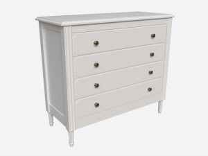 Ellipse Elit Chest of 4 Drawers Modelo 3D