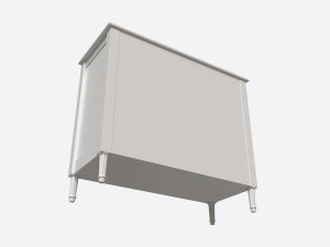Ellipse Elit Chest of 4 Drawers 3D Model