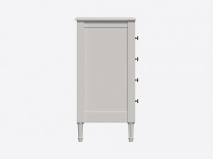 Ellipse Elit Chest of 4 Drawers 3D Model