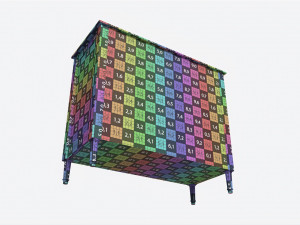 Ellipse Elit Chest of 4 Drawers 3D Model