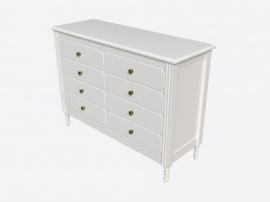 Ellipse Elit Chest of 8 Drawers Model 3D