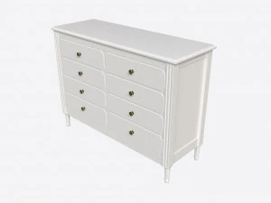 Ellipse Elit Chest of 8 Drawers 3D Model