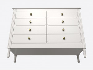 Ellipse Elit Chest of 8 Drawers Model 3D