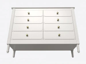 Ellipse Elit Chest of 8 Drawers 3D Model