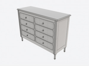 Ellipse Elit Chest of 8 Drawers Model 3D