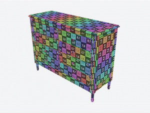 Ellipse Elit Chest of 8 Drawers Model 3D