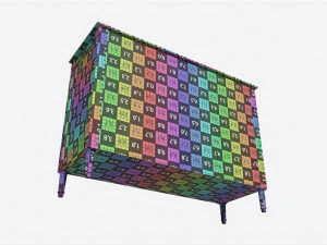 Ellipse Elit Chest of 8 Drawers 3D Model