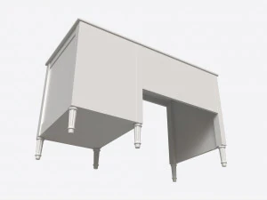 Ellipse Elit Desk 3D Model
