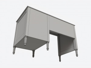 Ellipse Elit Desk 3D Model