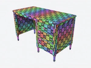 Ellipse Elit Desk 3D Model