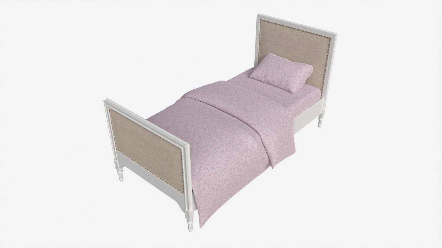 Ellipse Elit Teenagers Bed 3D Model .c4d .max .obj .3ds .fbx .stl .blend
