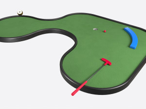 Miniature Golf Course 02 3D Model