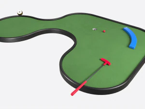 Miniature Golf Course 02 3D Model