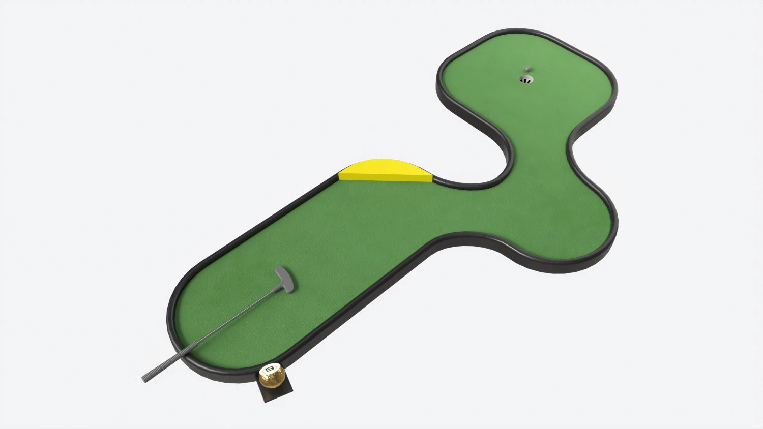 Miniature Golf Course 05 3D Model .c4d .max .obj .3ds .fbx .stl .blend 