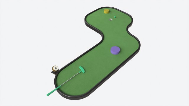 Miniature Golf Course 06 Modelo 3D .c4d .max .obj .3ds .fbx .stl .blend 