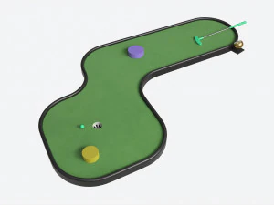 Campo de Minigolfe 06 Modelo 3D