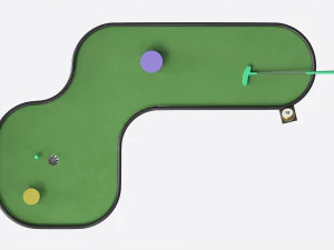 Campo de Minigolfe 06 Modelo 3D