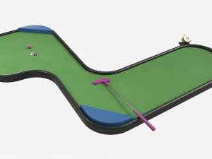 Campo de Minigolfe 09 Modelo 3D
