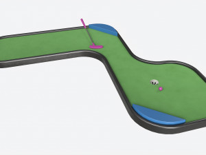 Miniature Golf Course 09 Model 3D