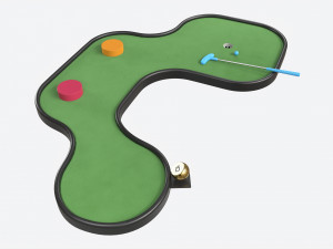 Miniature Golf Course 10 3D Model