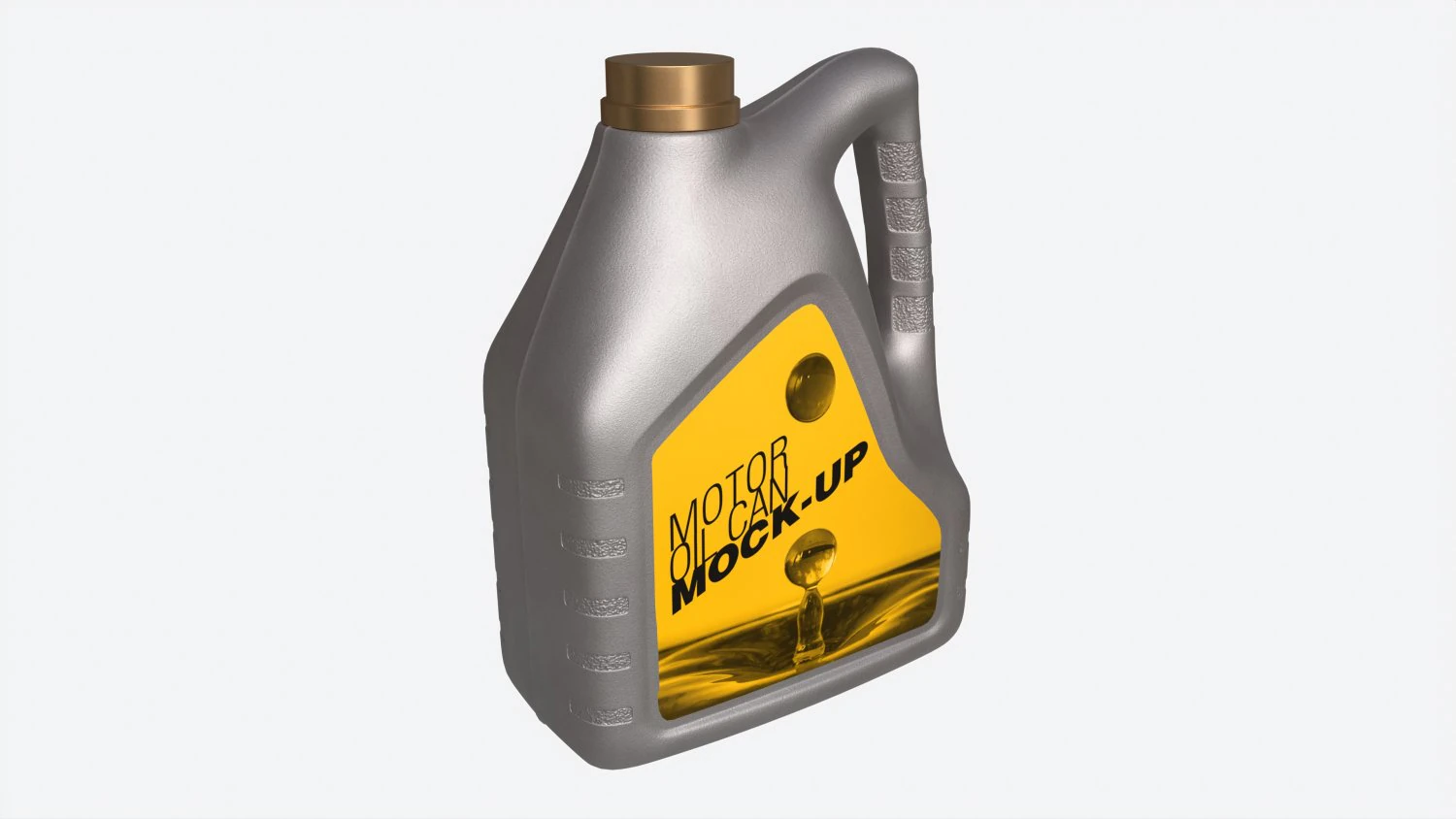 Motor Oil Can Mockup 3D Model .c4d .max .obj .3ds .fbx .stl .blend