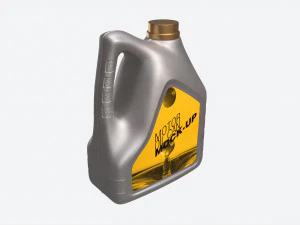 Motor Oil Can Mockup 3D Model