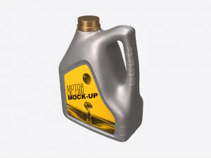 Motor Oil Can Mockup 3D Model